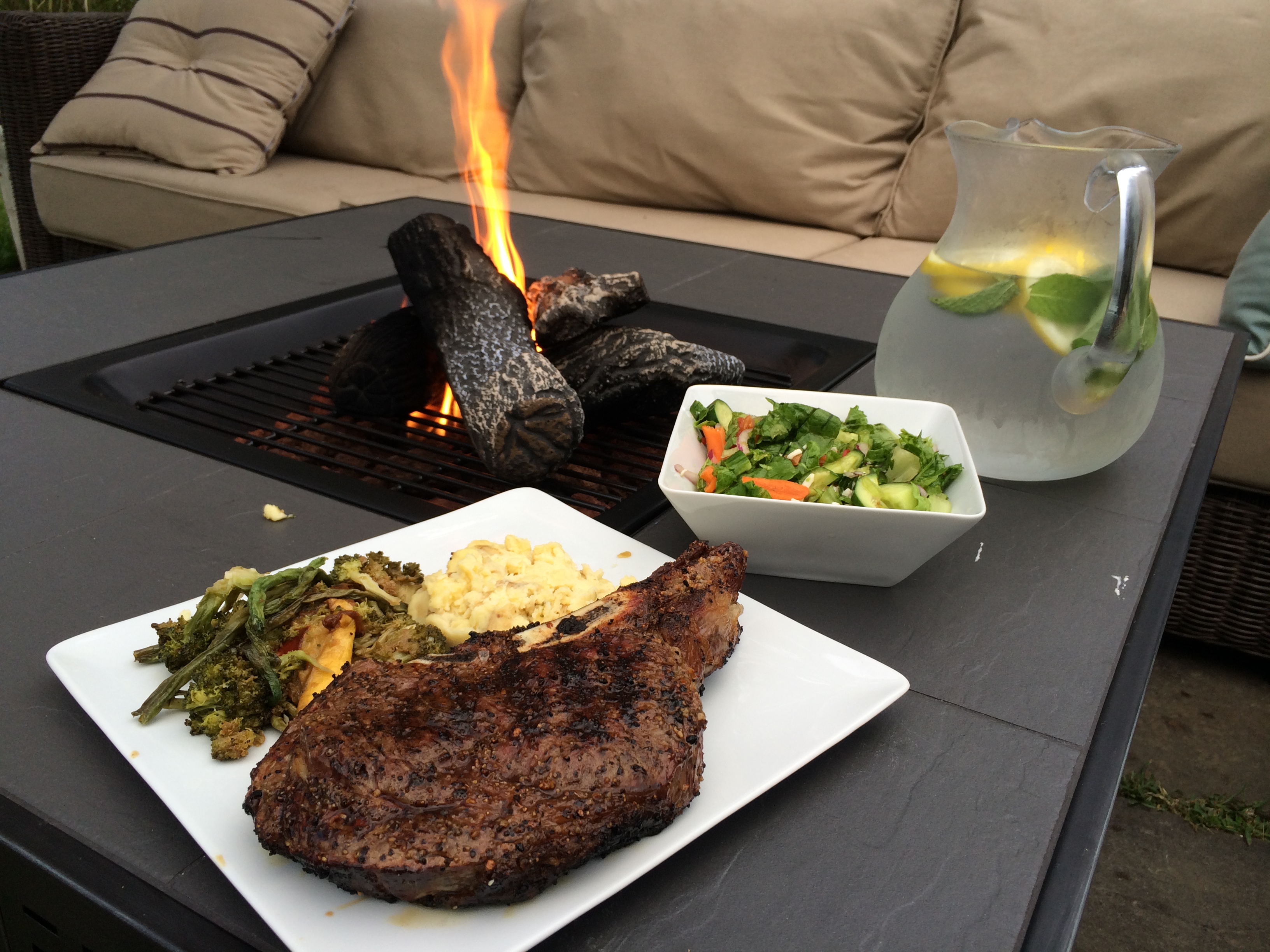 A Ribeye Bullseye Grilling the Perfect Steak